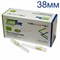 ИГЛЫ КАРПУЛЬНЫЕ 38ММ Х0,4 (27G)/100ШТ./EUROTYPE 1231913430 - фото 25422